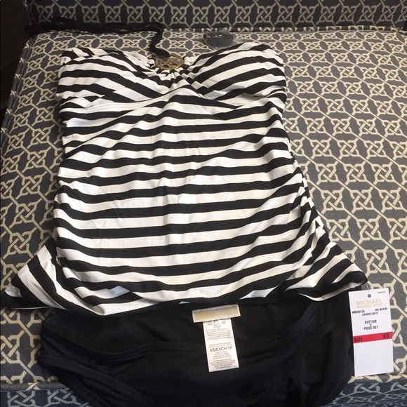 Michael Kors 2 Piece Swim Suit Bathing Suit XS - Picture 3 of 6